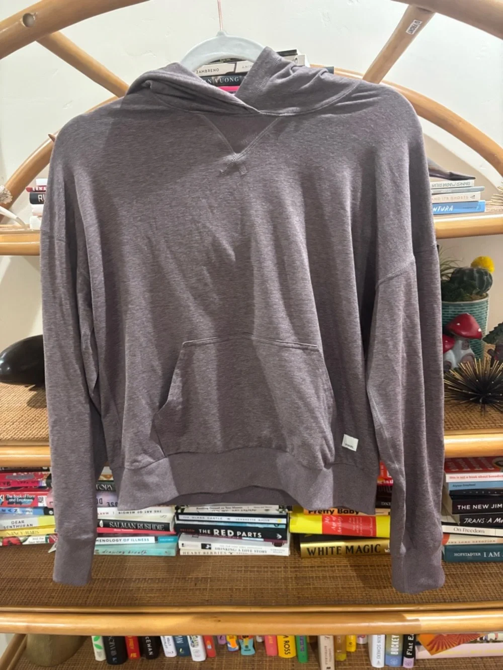 Vuori Women's Hooded Pullover Sweatshirt - Heather Mauve - Picture 1 of 5